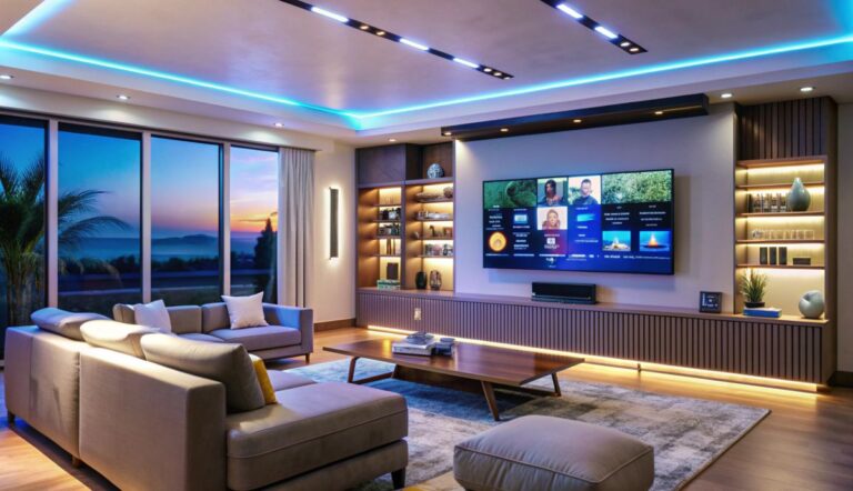fireplace TV stand